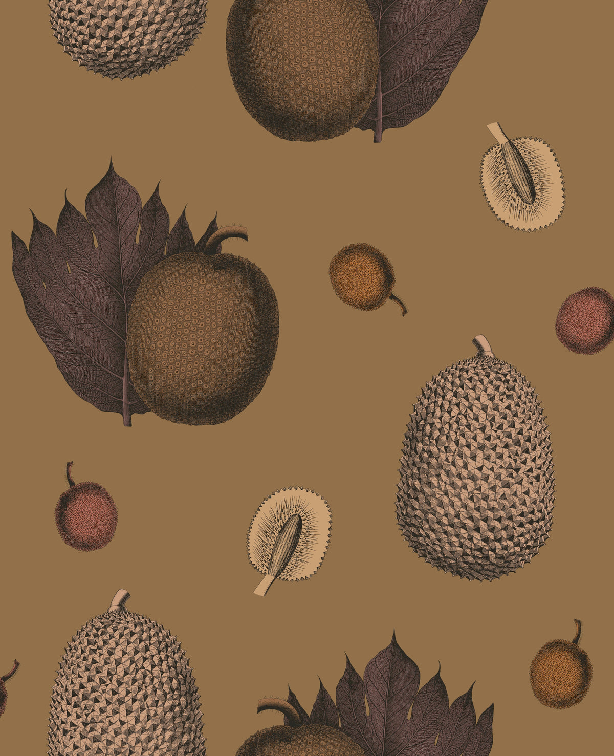 Tropical Fruit Wallpaper- Coral