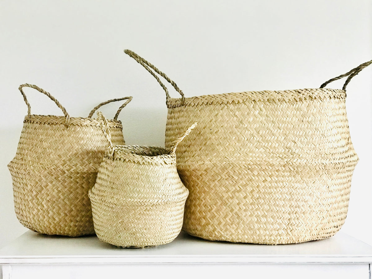 Plain Seagrass Basket - Large