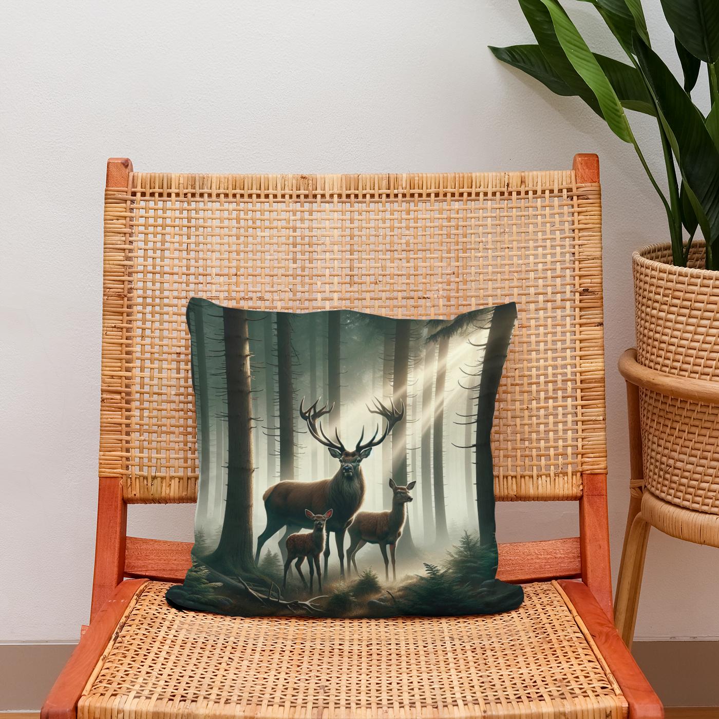 Forest Kinship Cotton Cushion