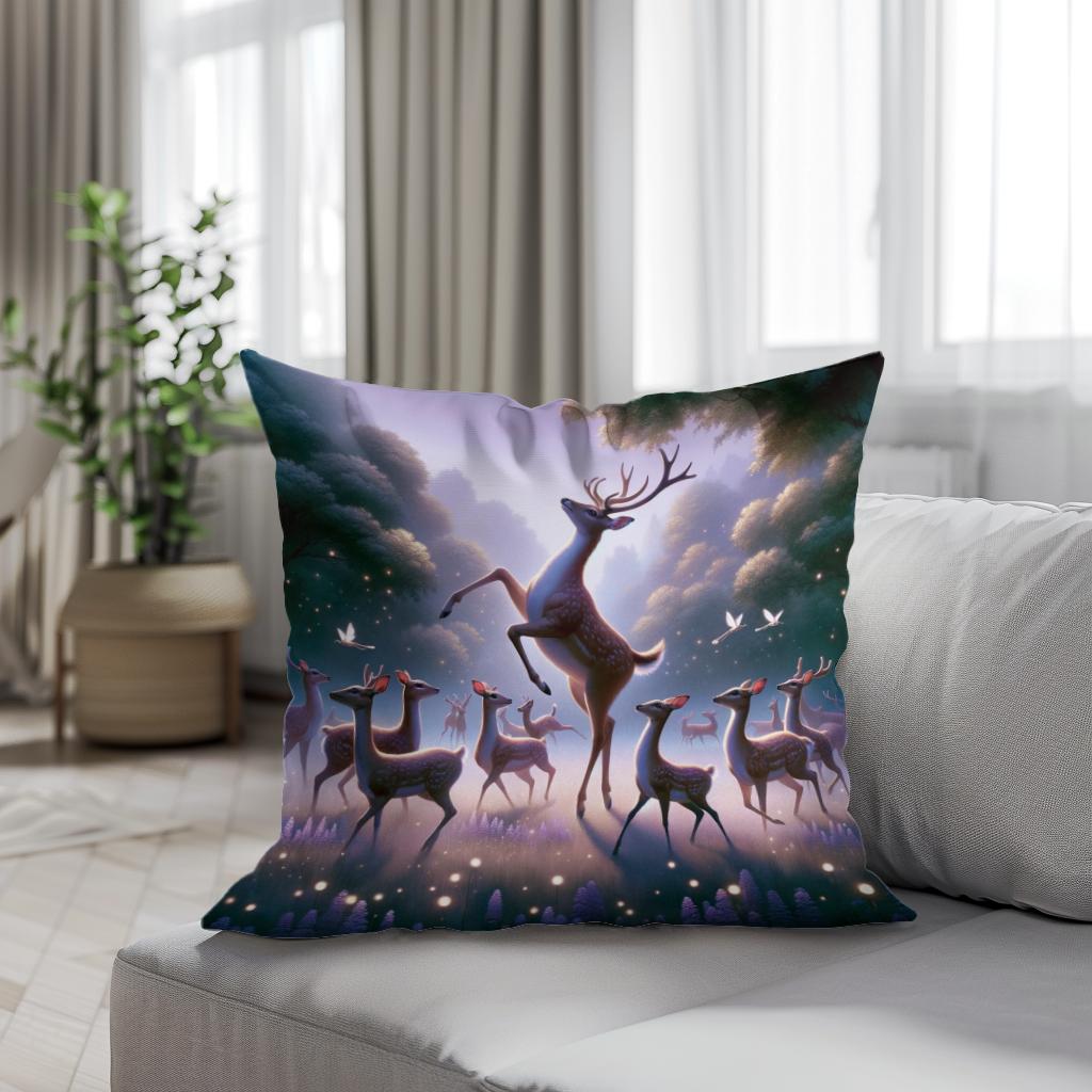 Ballet Deer Cotton Cushion