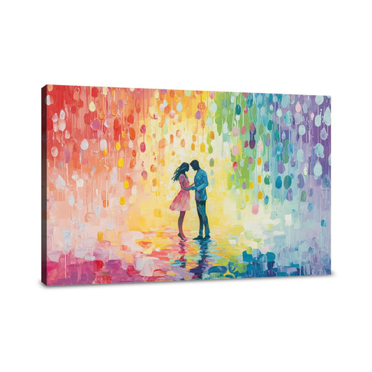 Colourful Rain Dance Canvas