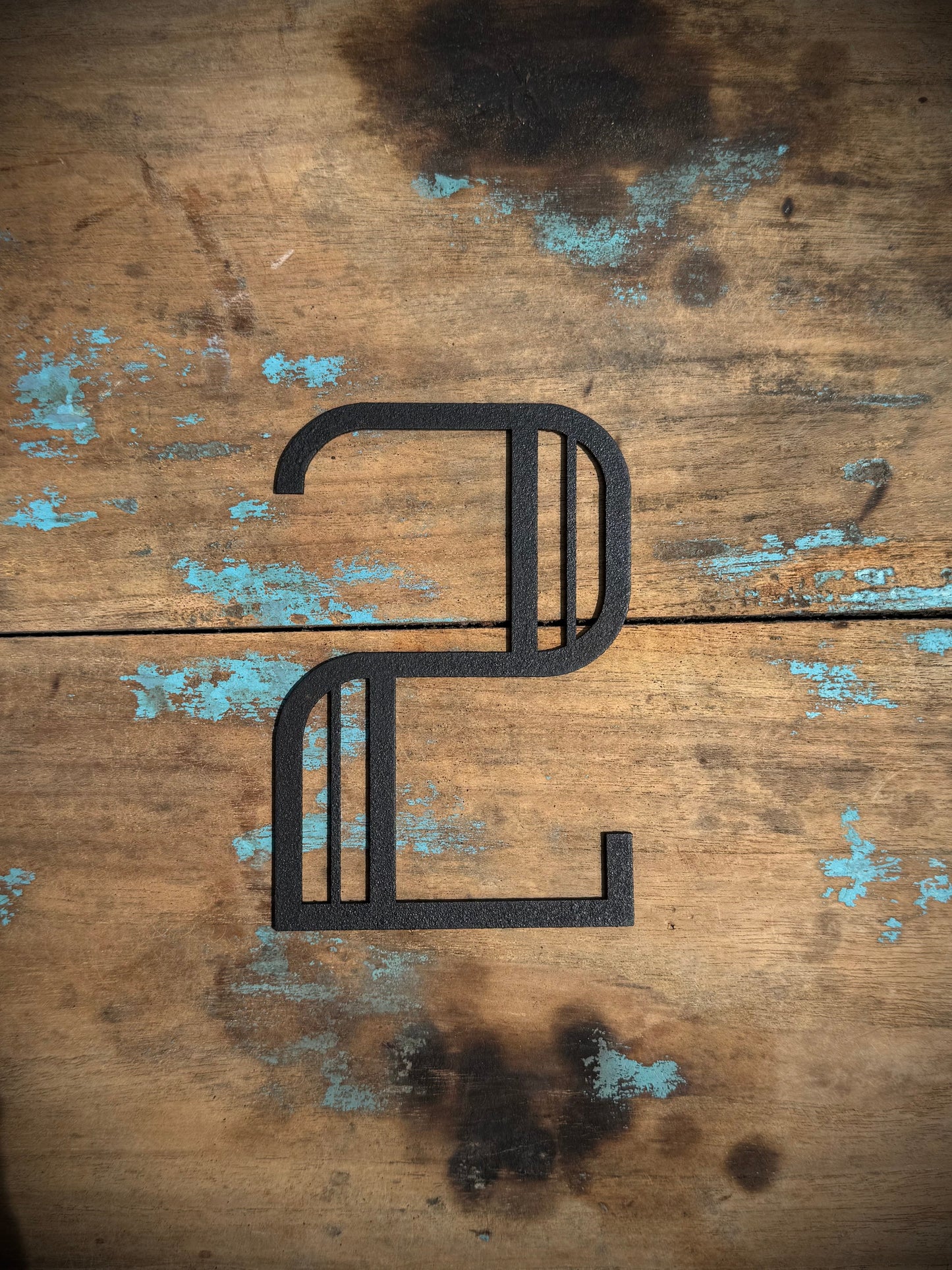 Black 5" or 12" Art Deco Metal Lettering A-Z 0-9