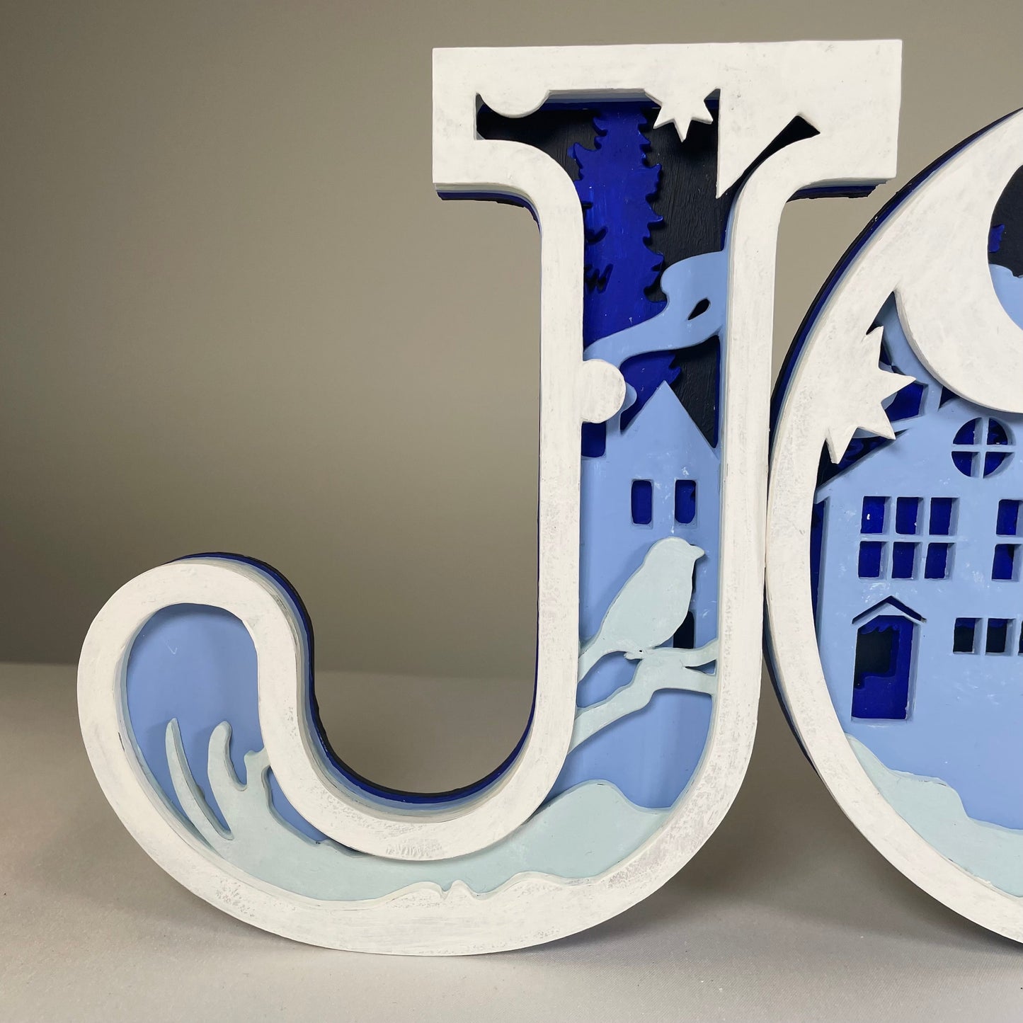 Joy Sign - Handmade Ornament by Curious Rabbit ®