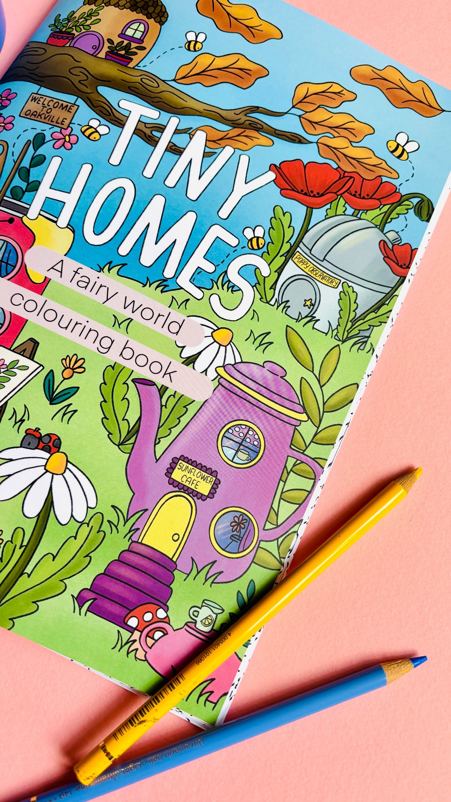 Fairy Colouring Book- Tiny Homes a Fantasy Colouring Book for Adults and Kids