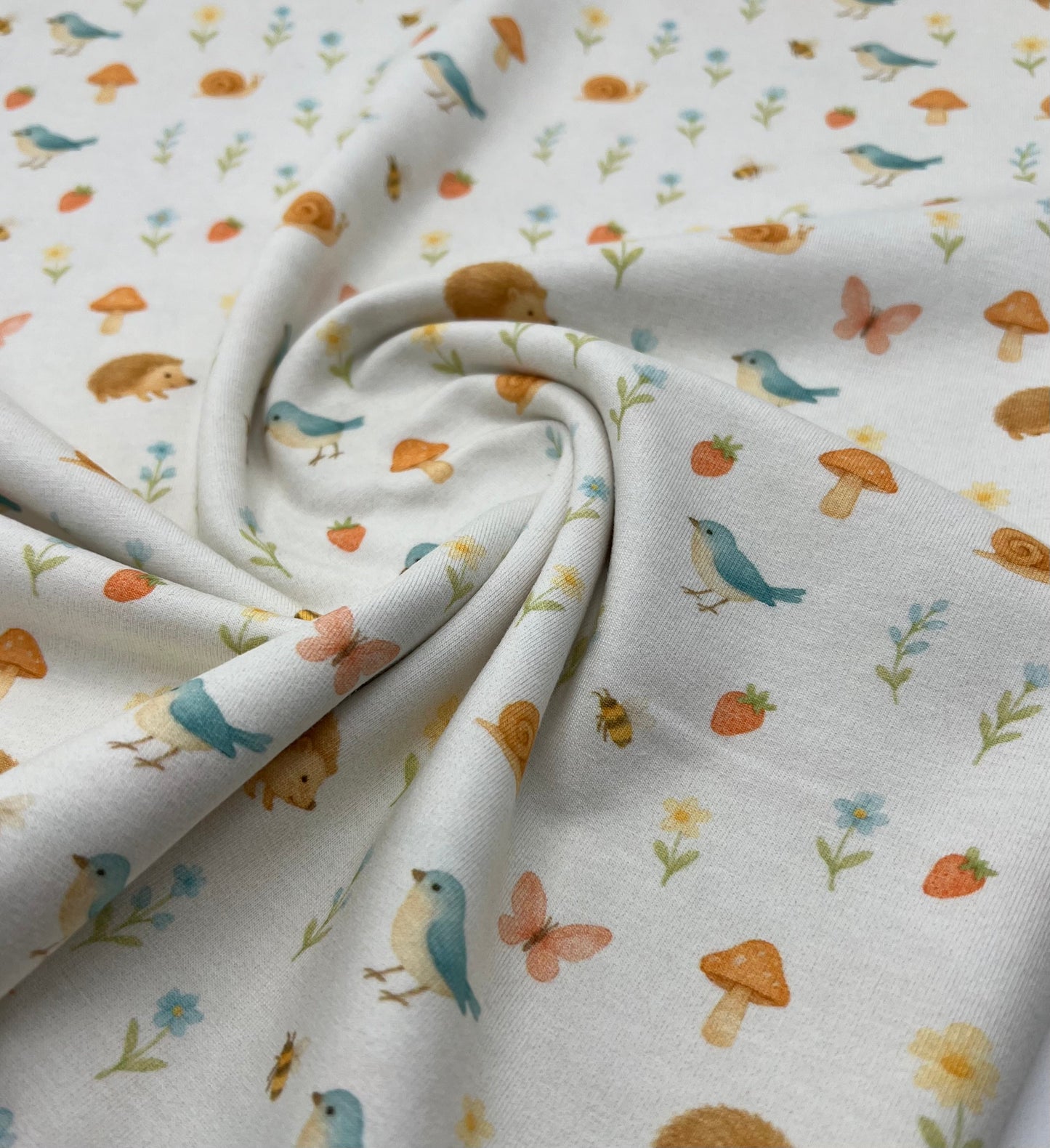 Woodland Whispers Print Cotton Stretch Jersey 200 GSM 95/5 Lycra 4 Way Stretch