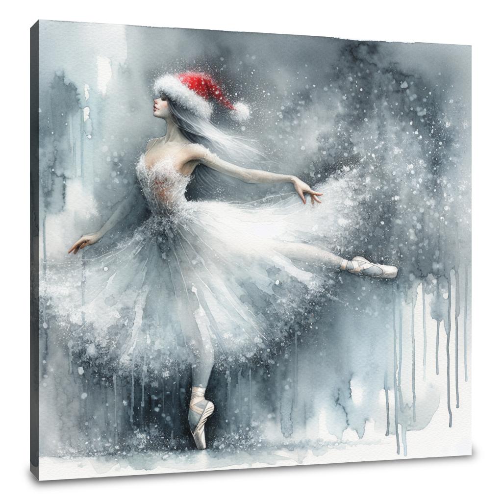 Ballerina's Winter Solitude Canvas