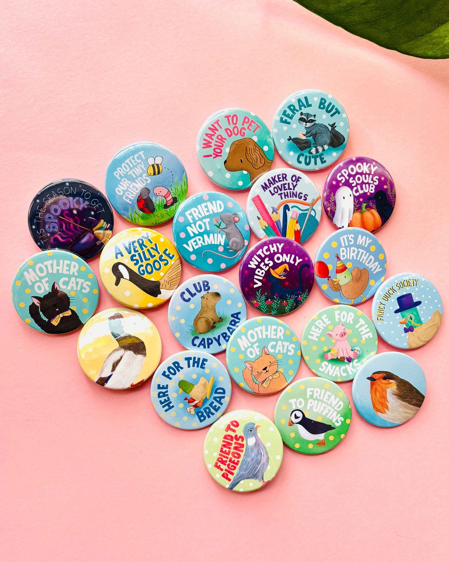 Club Capybara Badge or Fridge Magnet- Handmade Capybara Gift