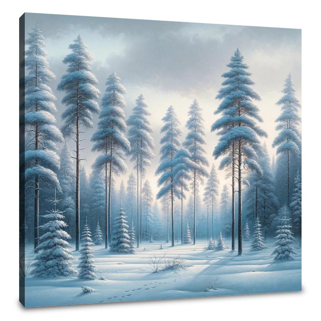 Winter's Silent Beauty Canvas