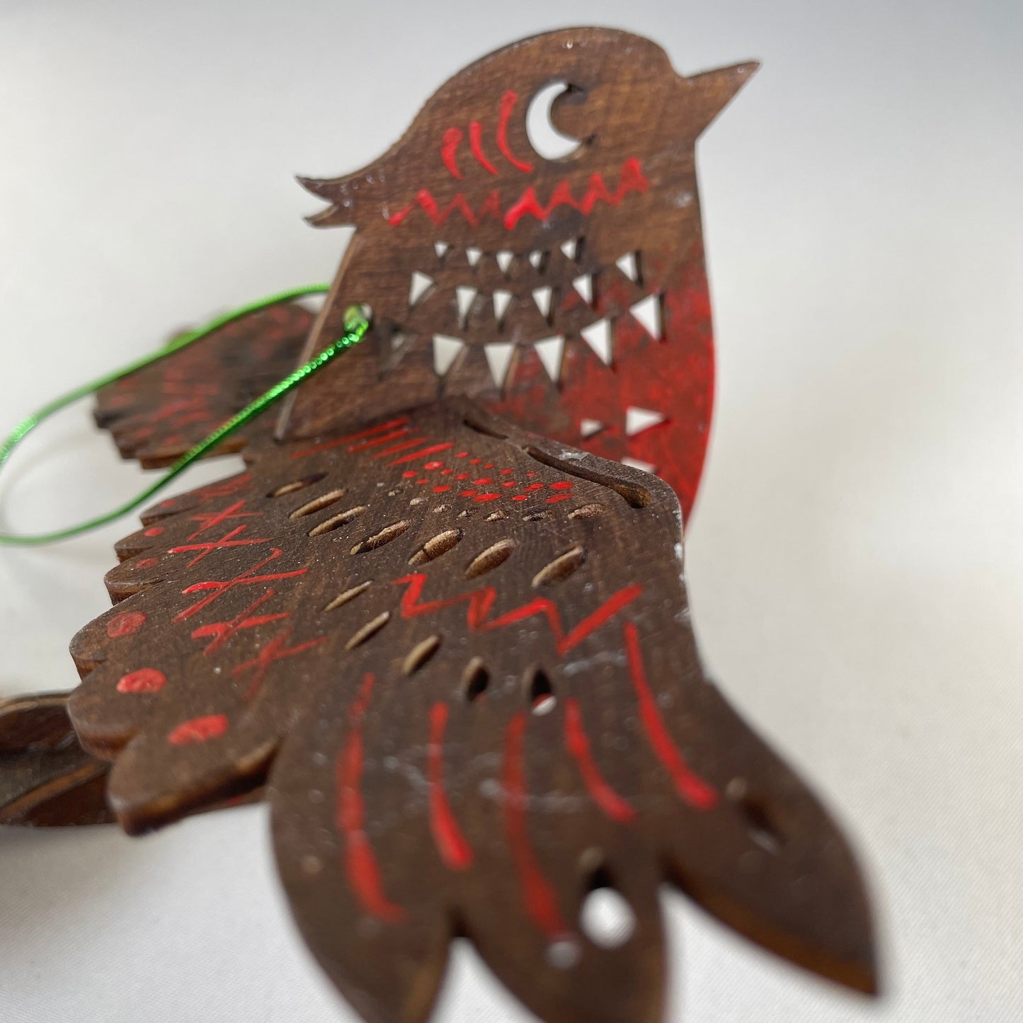 Decorative Christmas Bird Bauble - Handmade Ornament by Curious Rabbit ®