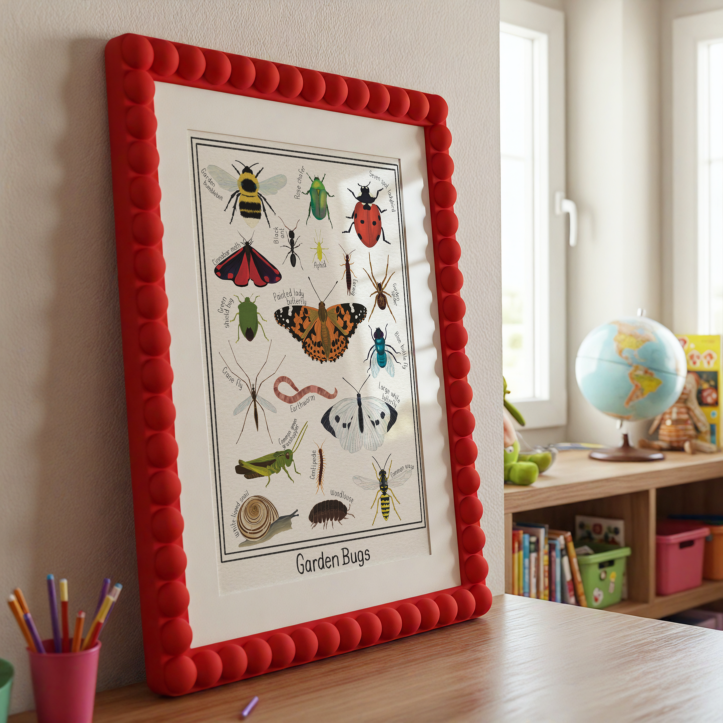 Garden Bug Wall Art Print: Nature Inspired Educational Prints