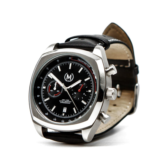 Classic Driver Chronograph, Black And Red Strap (PRE-ORDER NOW)