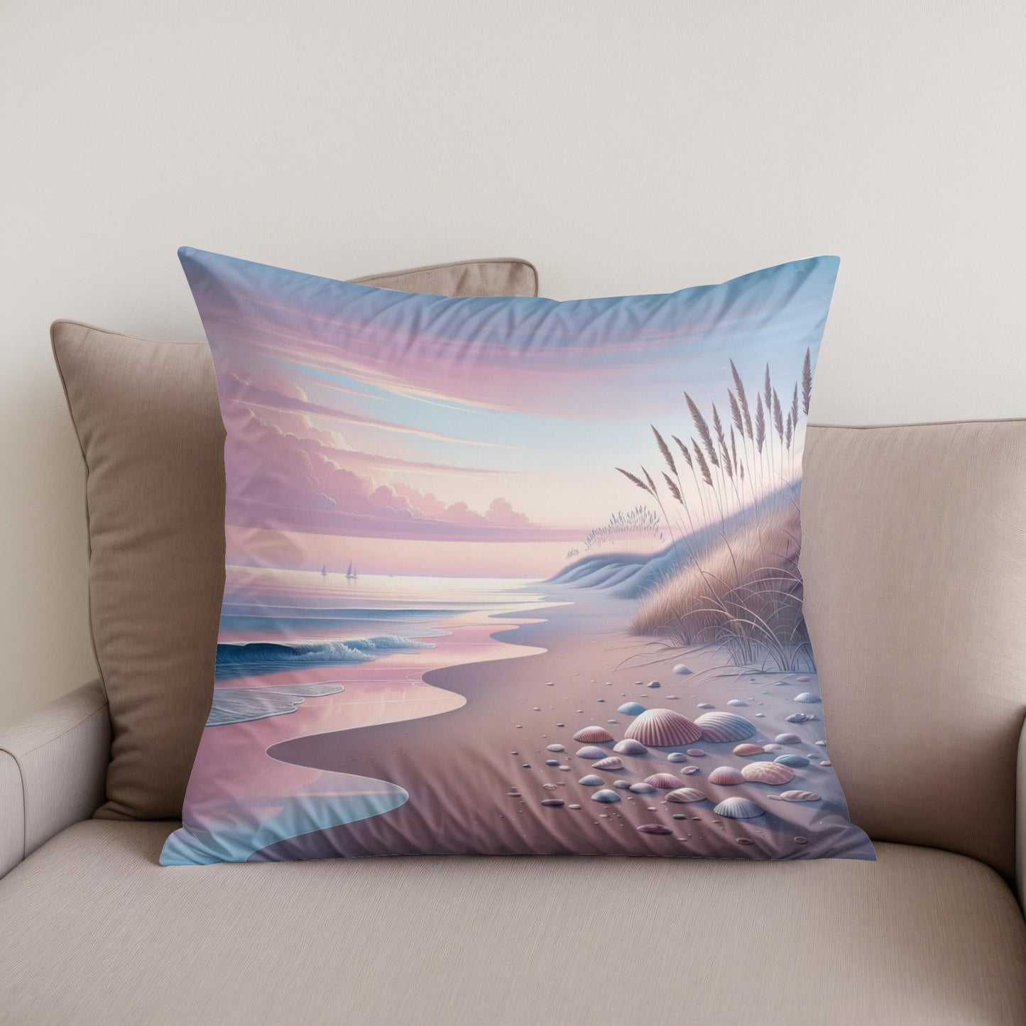 Coastal Bliss Cotton Cushion