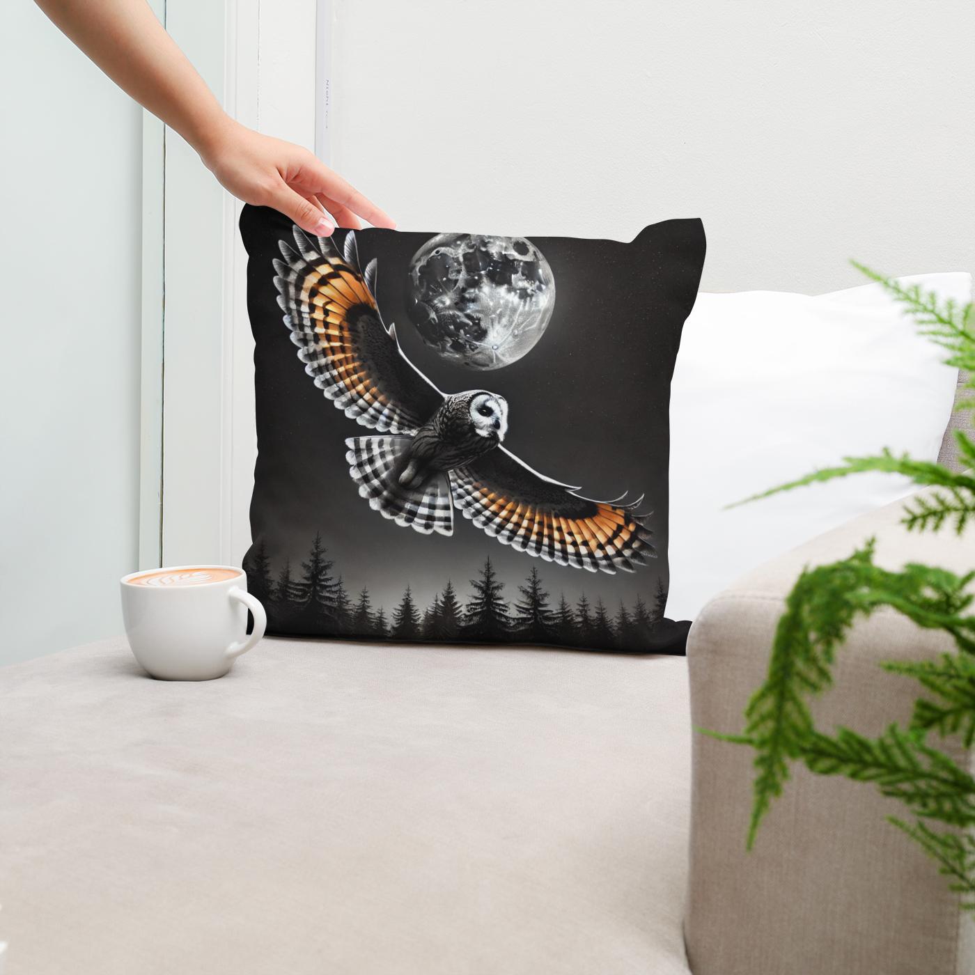 Nocturnal Flight Cotton Cushion