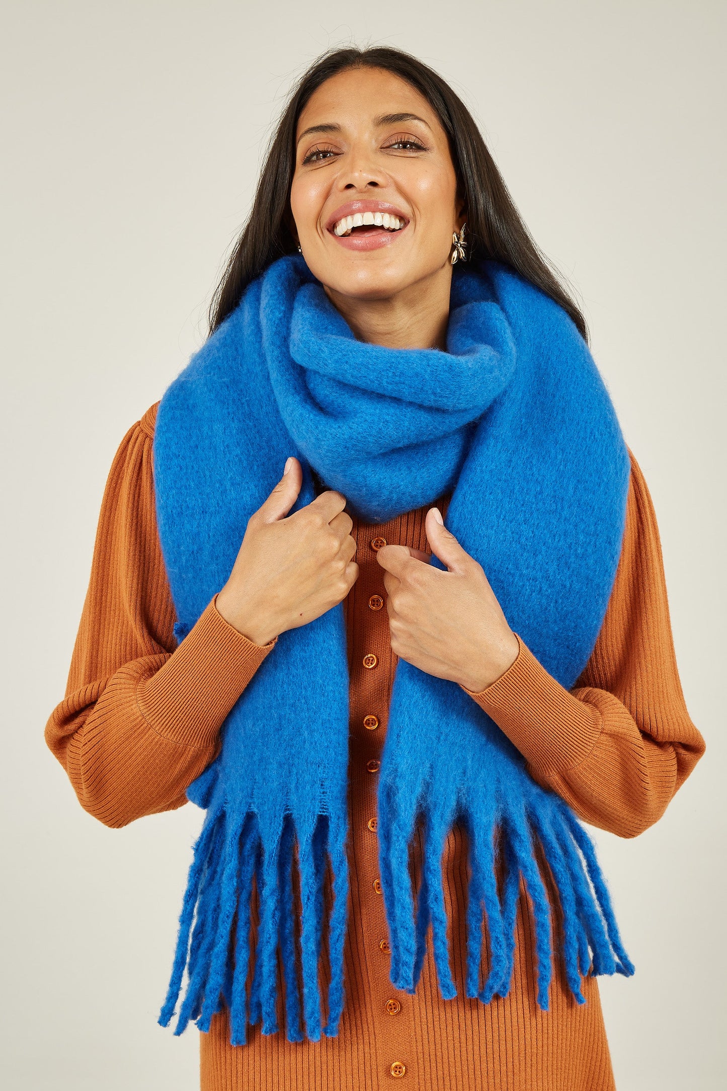 Yumi Blue Soft Touch Scarf
