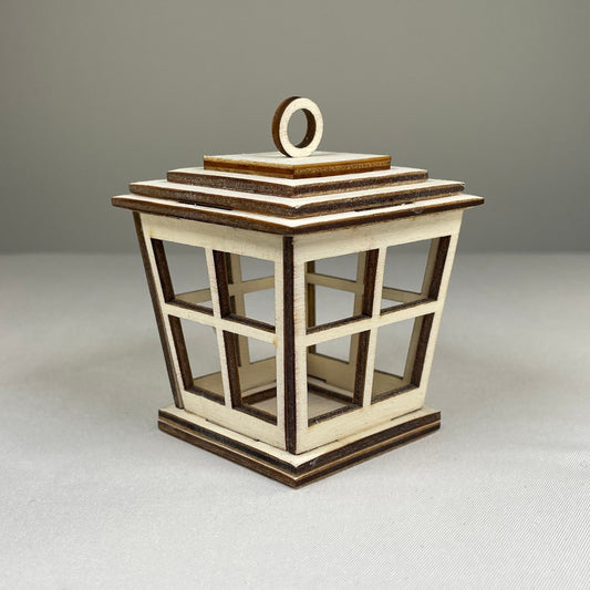 Victorian Christmas Lantern Bauble - Handmade Ornament by Curious Rabbit ®