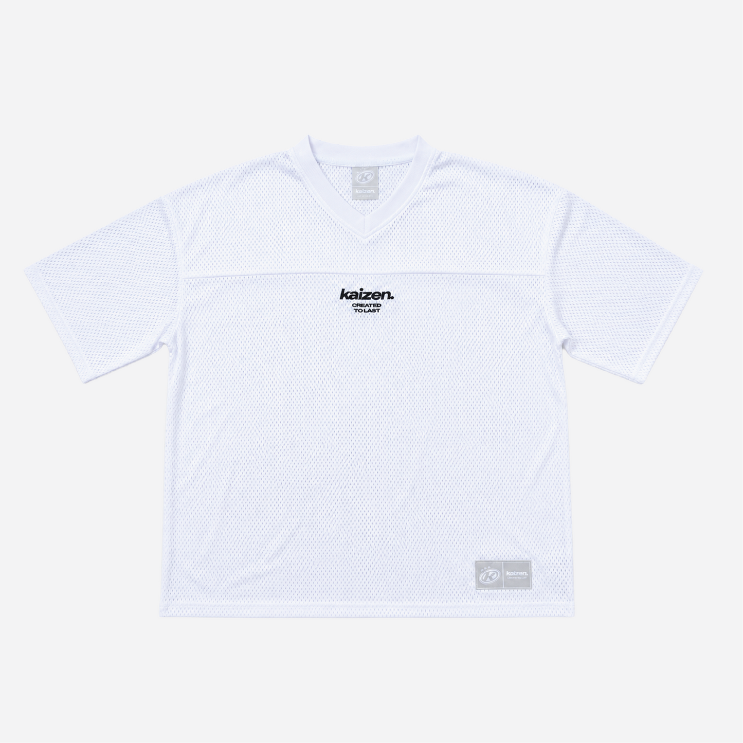 WHITE MESH JERSEY