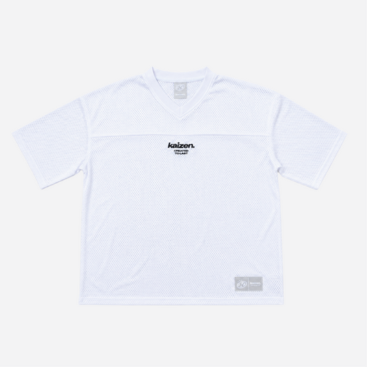 WHITE MESH JERSEY