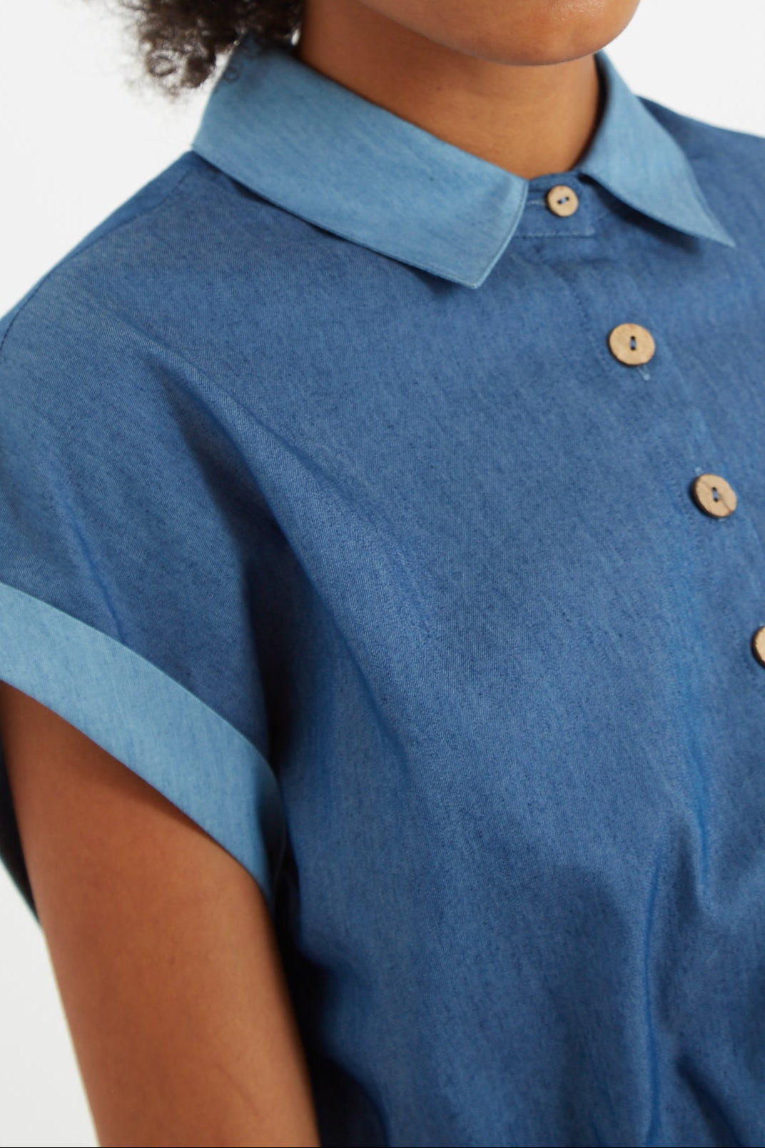 Addie Double Denim Playsuit