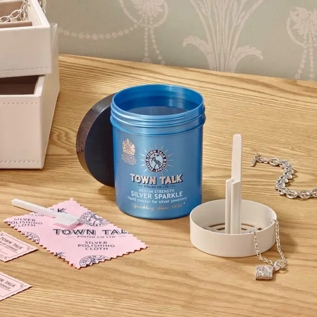 Town Talk Silver Sparkle Liquid Cleaning Kit 225ml