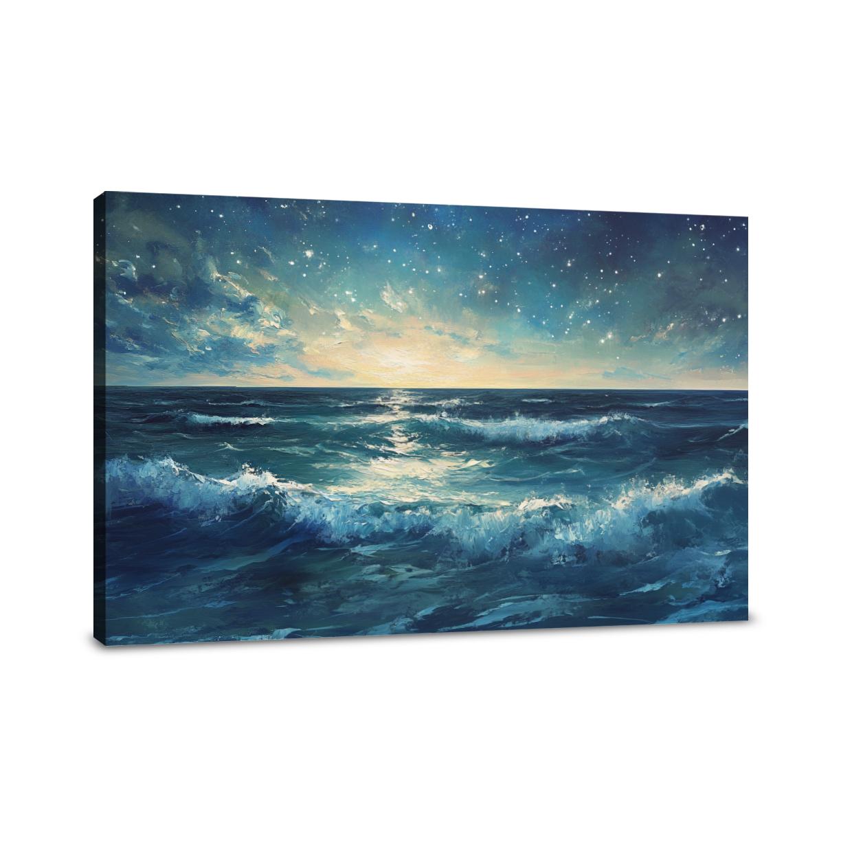 Ocean Meets Stars Canvas