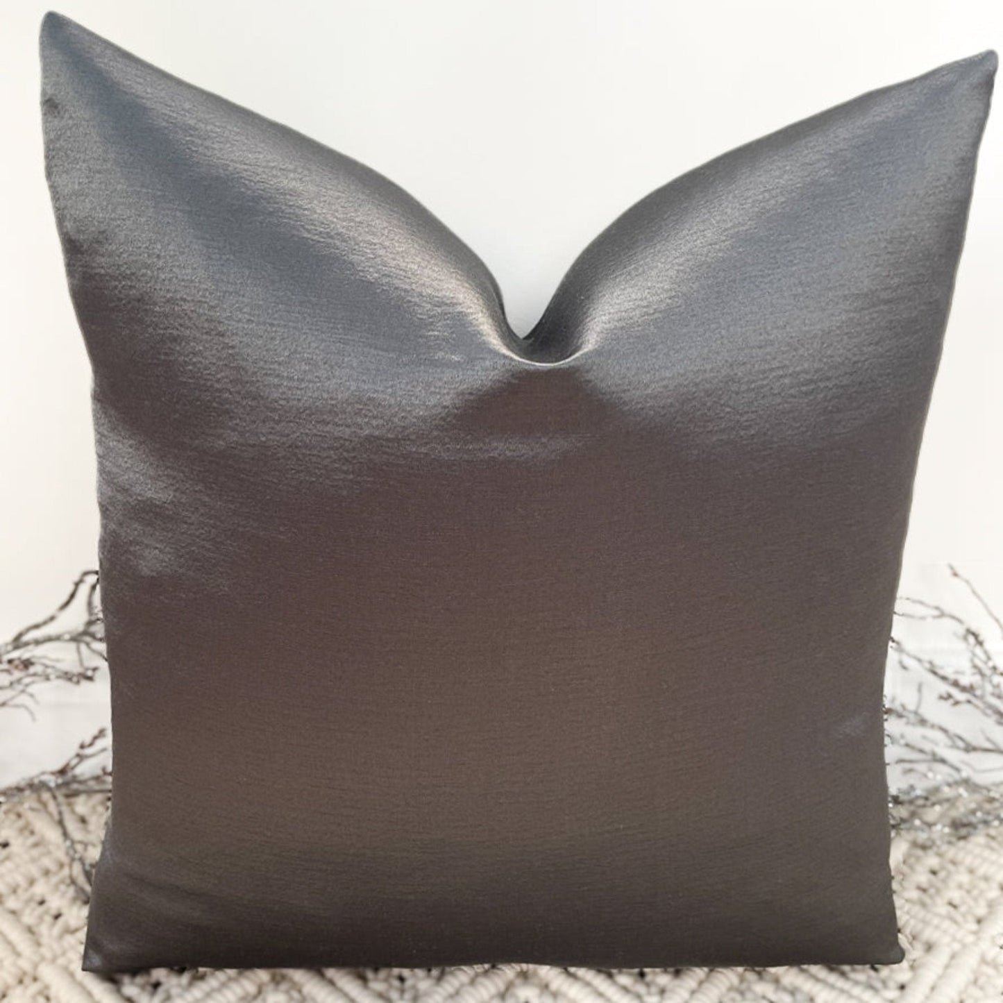 The Couture Cushion - The Charcoal Laura - Style No. 101