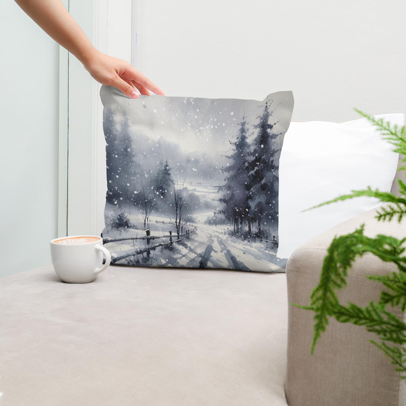 Whispering Winter Cotton Cushion