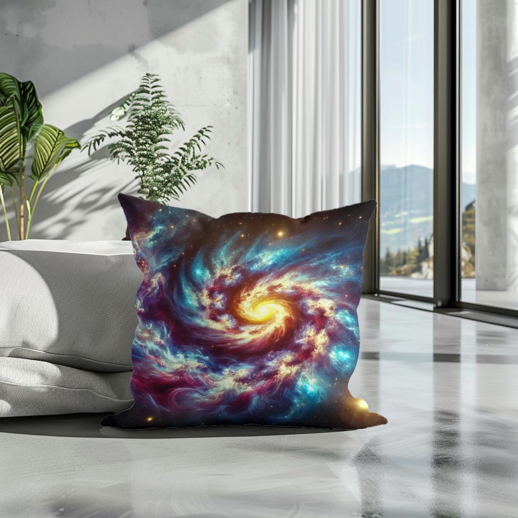 Galactic Whirl Cotton Cushion