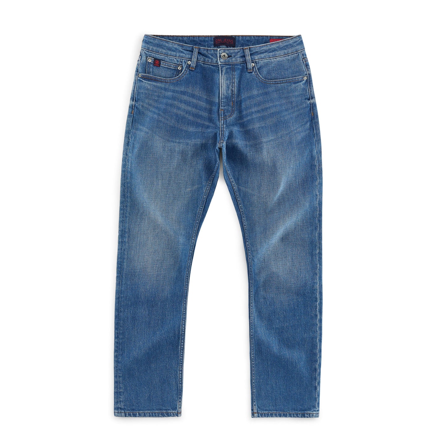 Alaska straight fit Jeans In Mid Blue