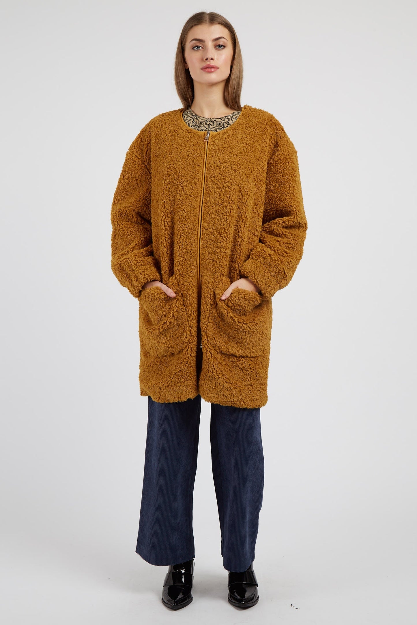 Louche Aldora Coat - Mustard