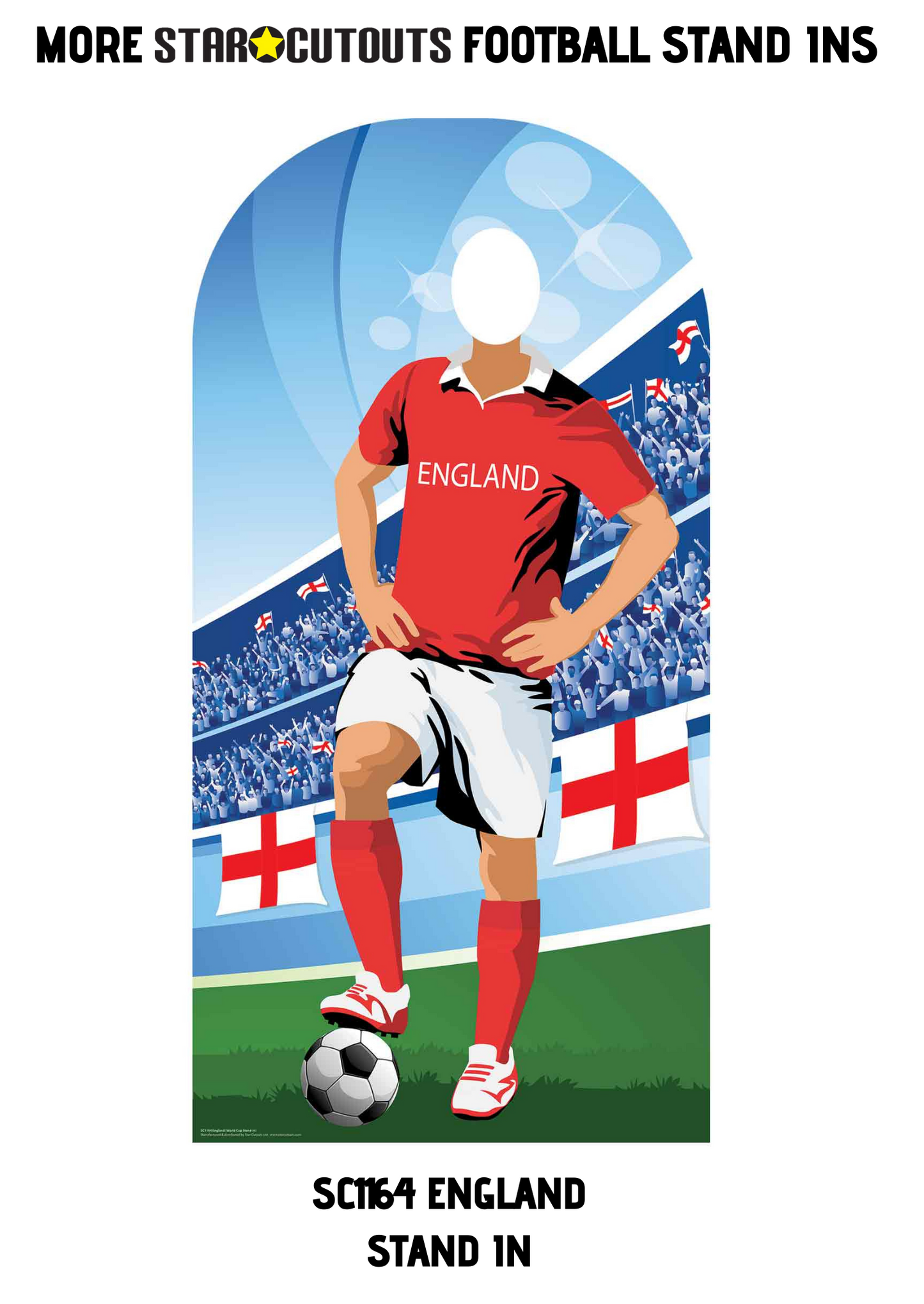 SC1173 Sweden World Cup 2026  Football Stand In Cardboard Cutout Height 190cm