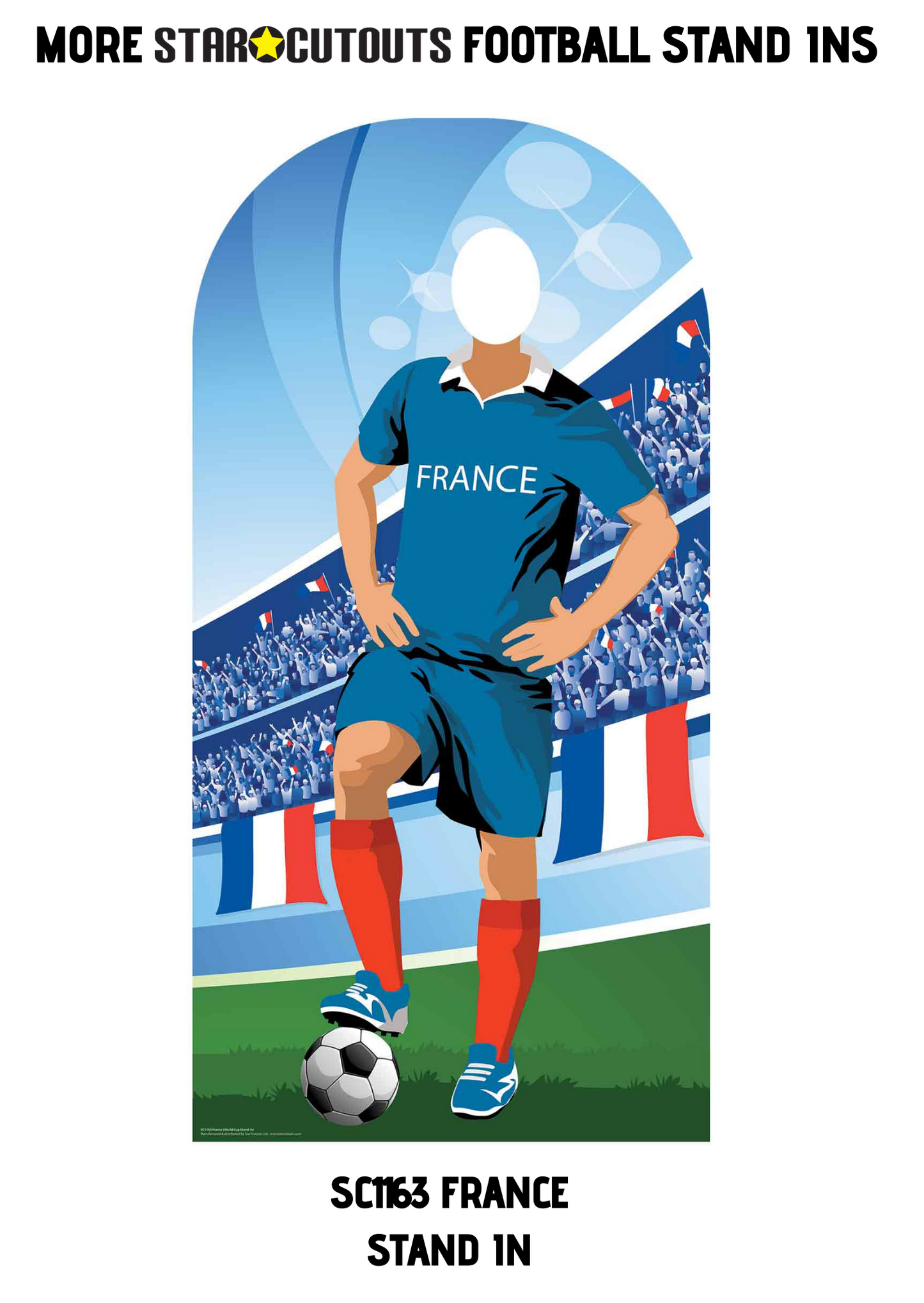 SC1174 Russia Fooball Stand In Cardboard Cut Out Height 190cm