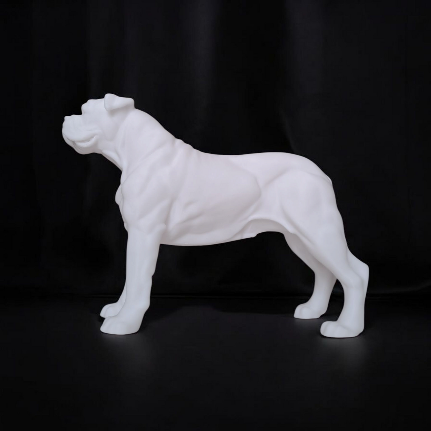 Sculpture #15 | Realistic American Bulldog Statue | 3D-Printed Dog Sculpture