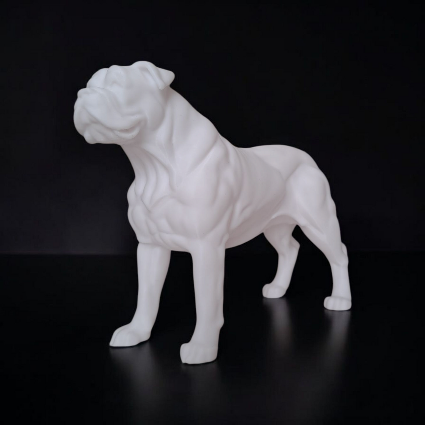 Sculpture #15 | Realistic American Bulldog Statue | 3D-Printed Dog Sculpture