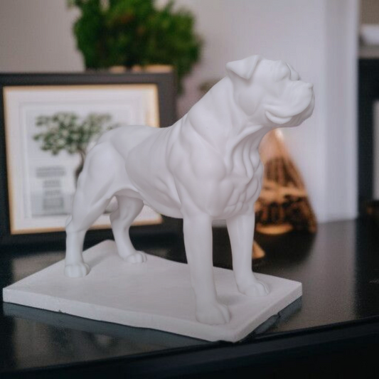 Sculpture #15 | Realistic American Bulldog Statue | 3D-Printed Dog Sculpture