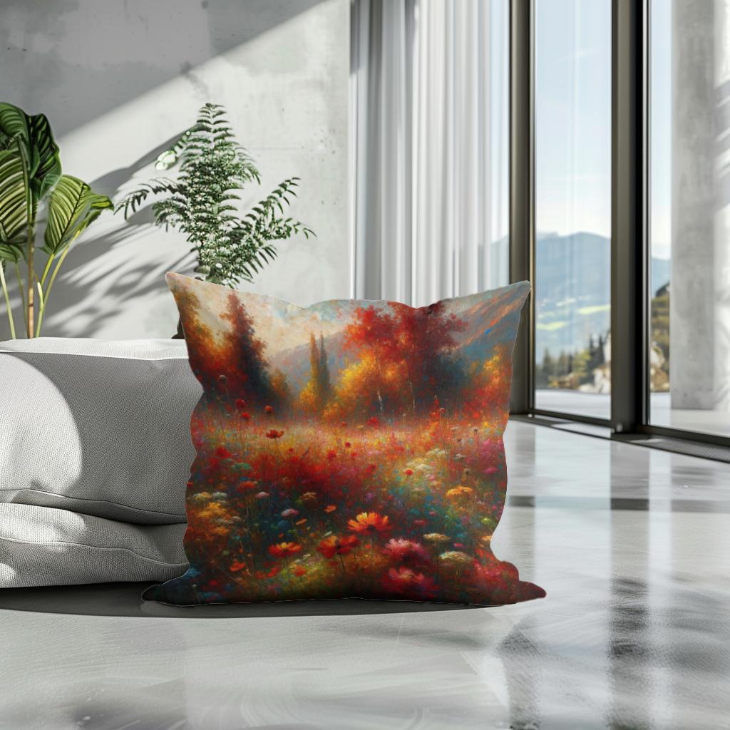 Late Summer Vibrance Cotton Cushion