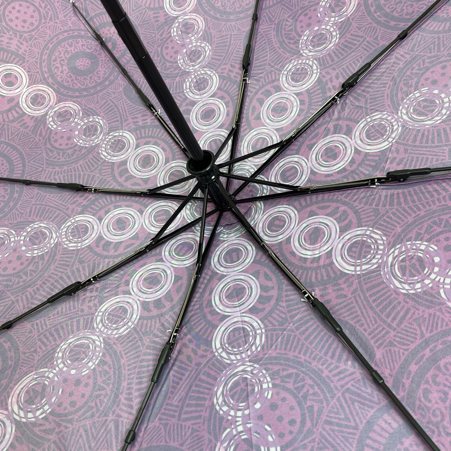 Annie Phillips Circles Folding Umbrella Purple