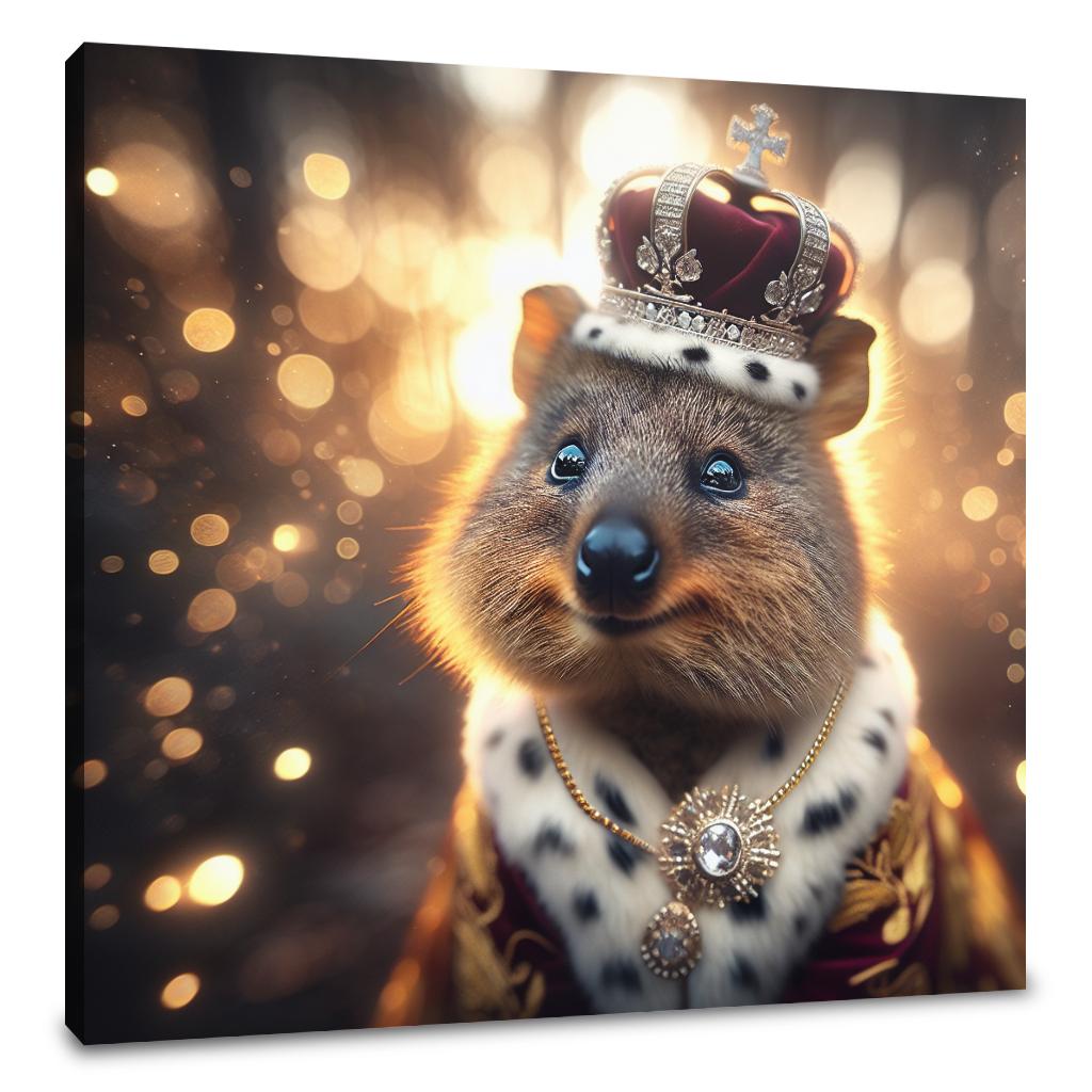 Regal Quokka Dusk Portrait Canvas