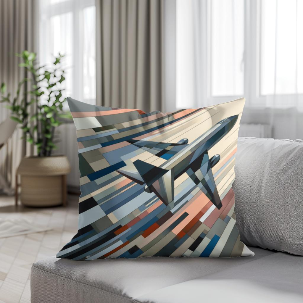 Abstract Flight Patterns Cotton Cushion