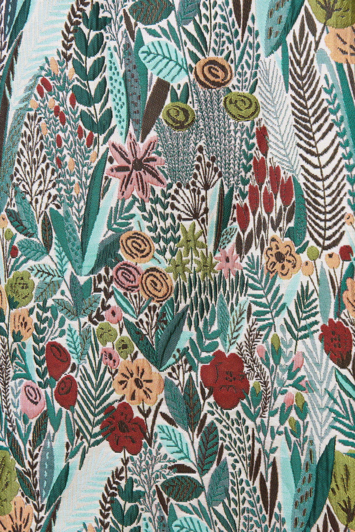 Aubin Jungle Jacquard A-line Mini Skirt - Green