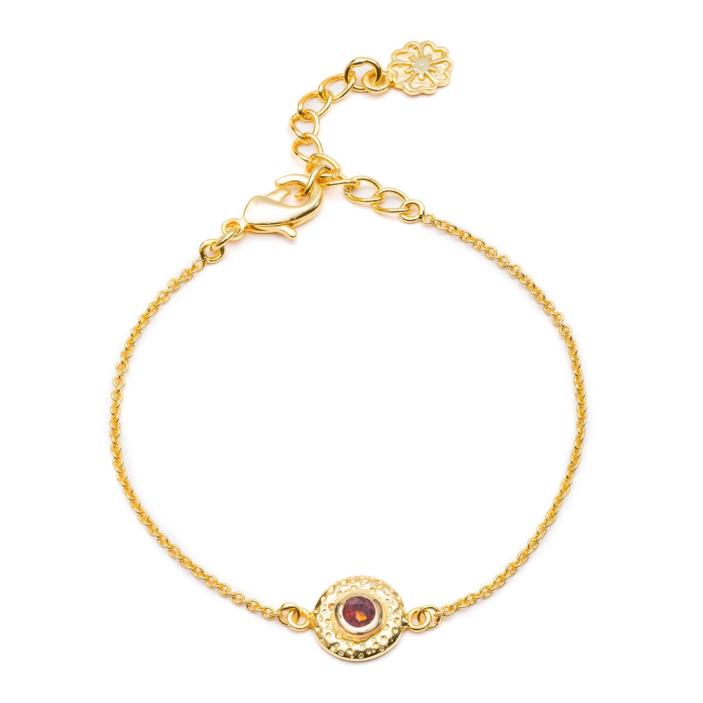 Luna Gemstone Bracelet Garnet