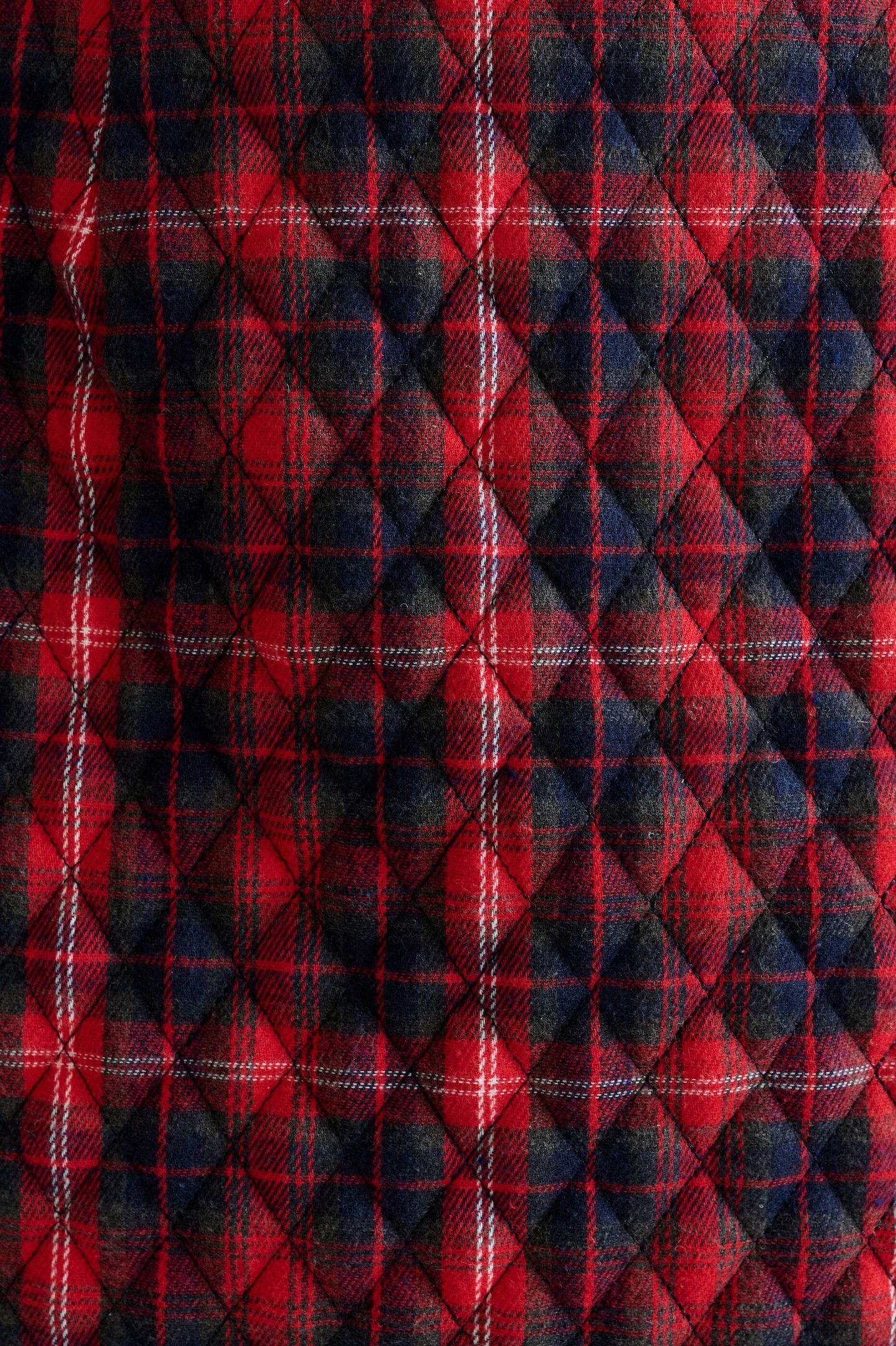 Aubin Winter Check Quilted Mini Skirt – Red