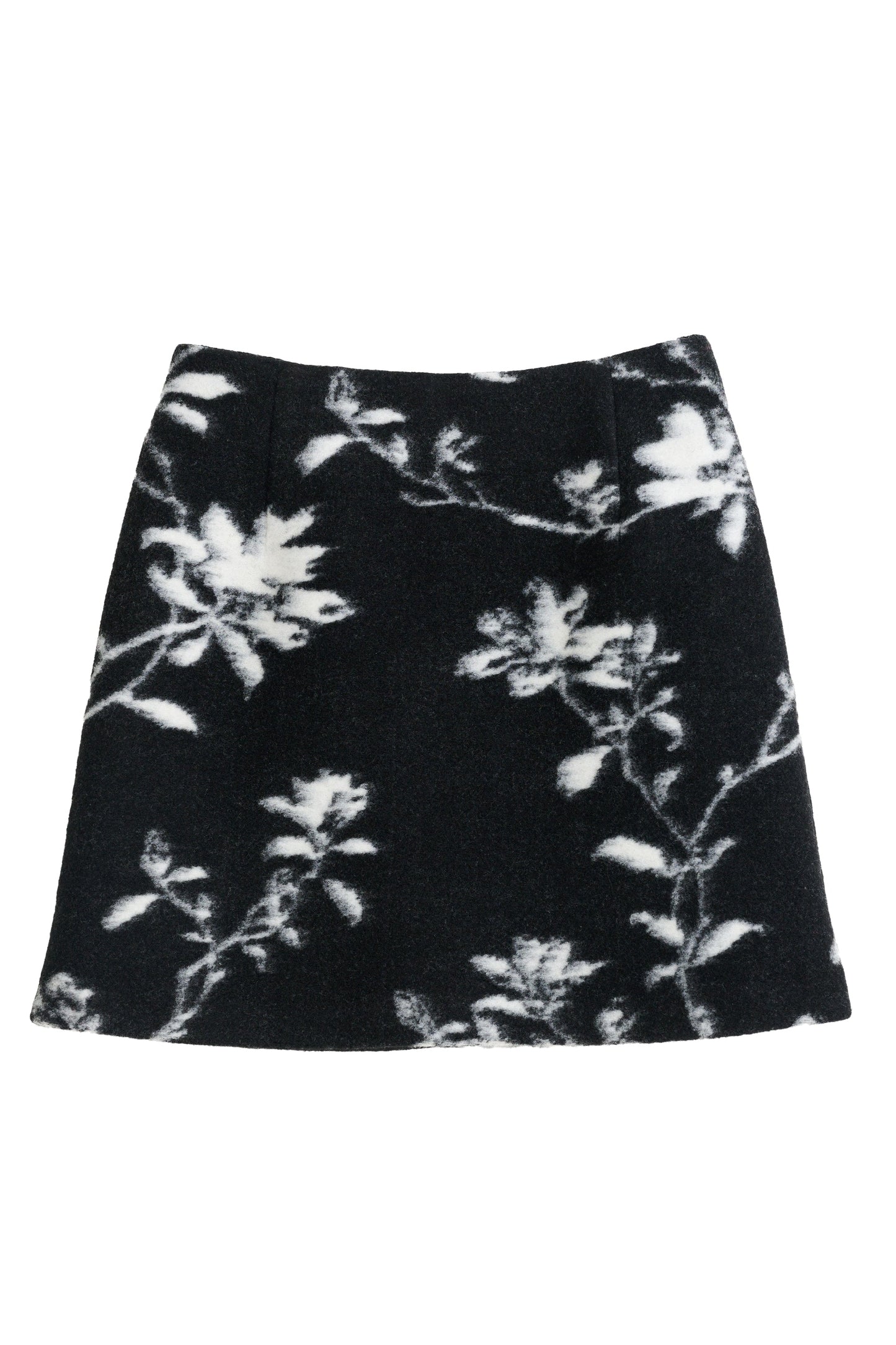 Aubin Power Bloom A-Line Mini Skirt - Black & White