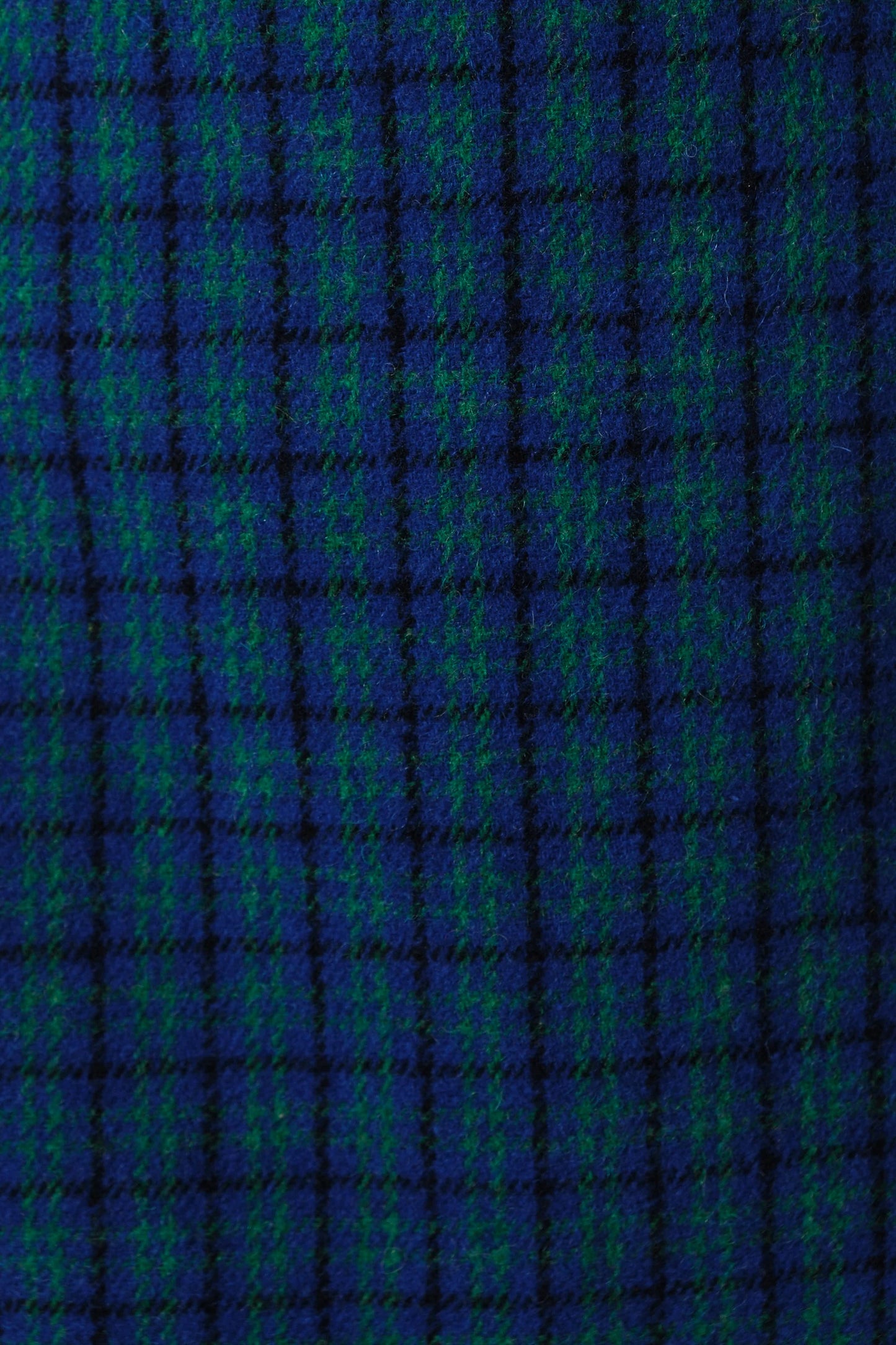 Dryden Wyoming Check Faux Fur Collar Coat - Blue