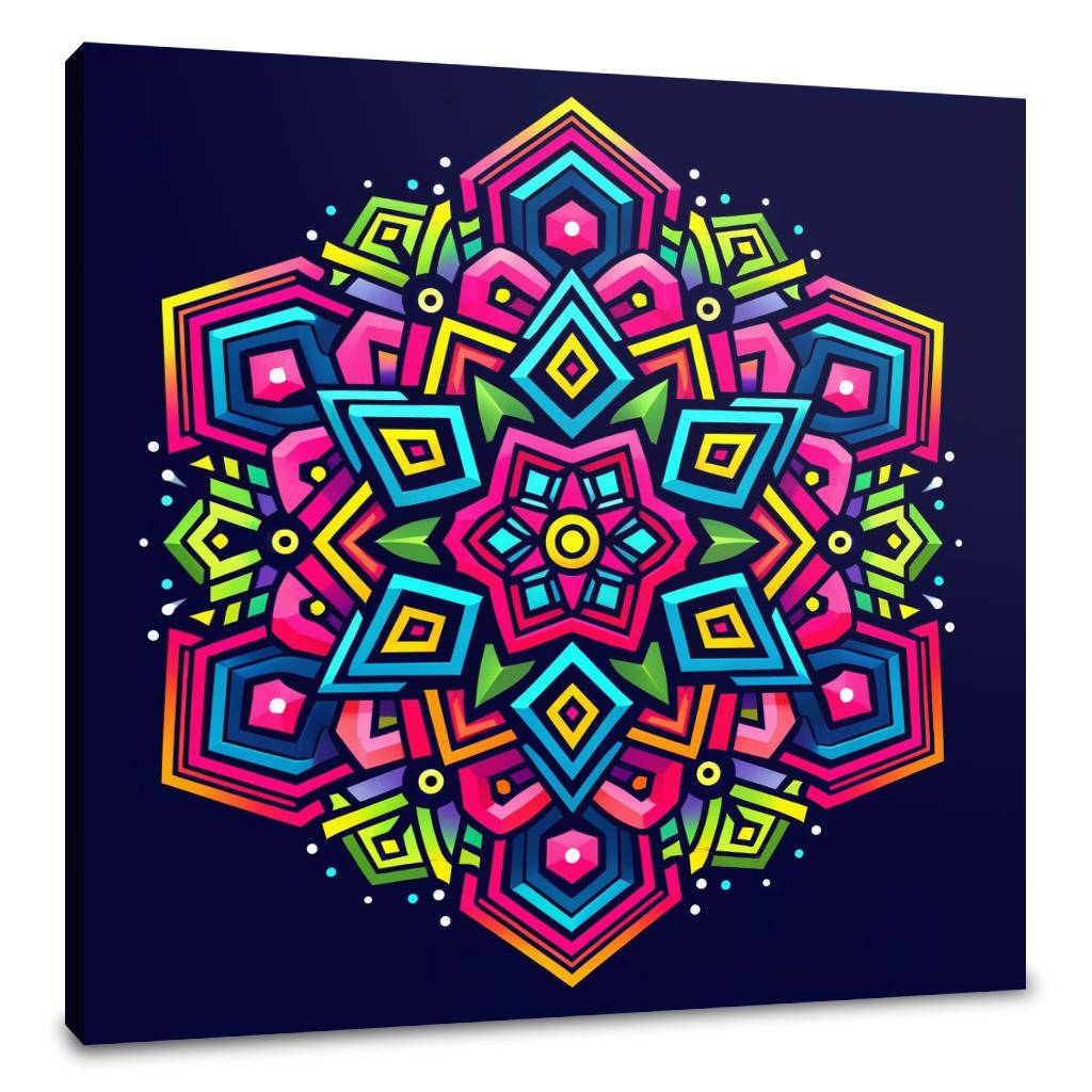 Vibrant Interlock Canvas