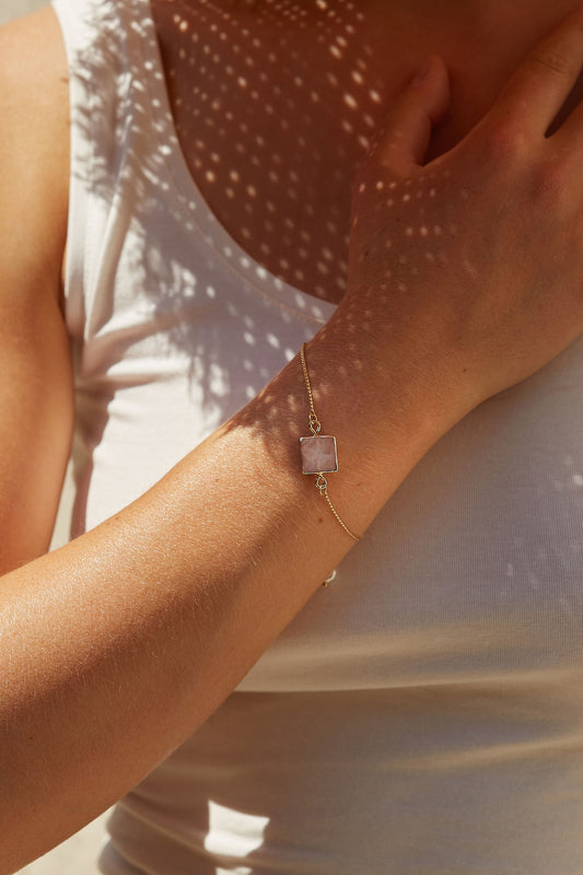 Louche Avondale Gemstone Bracelet in Pink