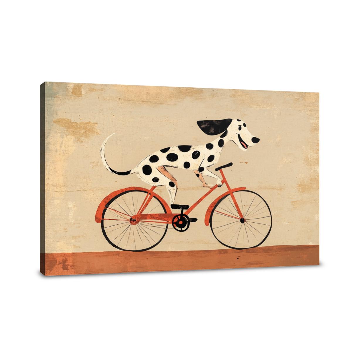 Dalmatian on Wheels Canvas