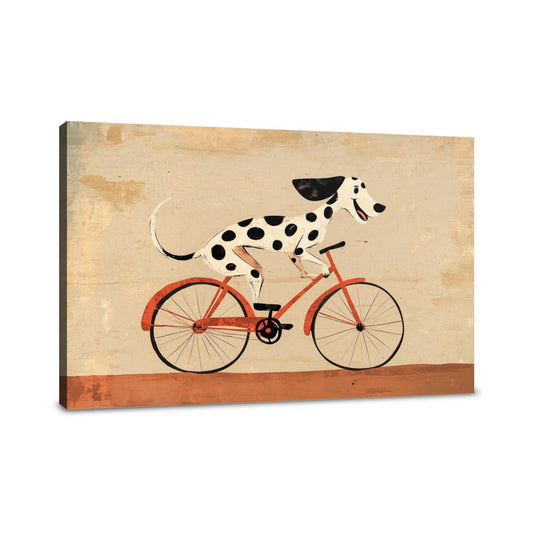 Dalmatian on Wheels Canvas