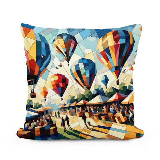Festival of Shapes Cotton Cushion