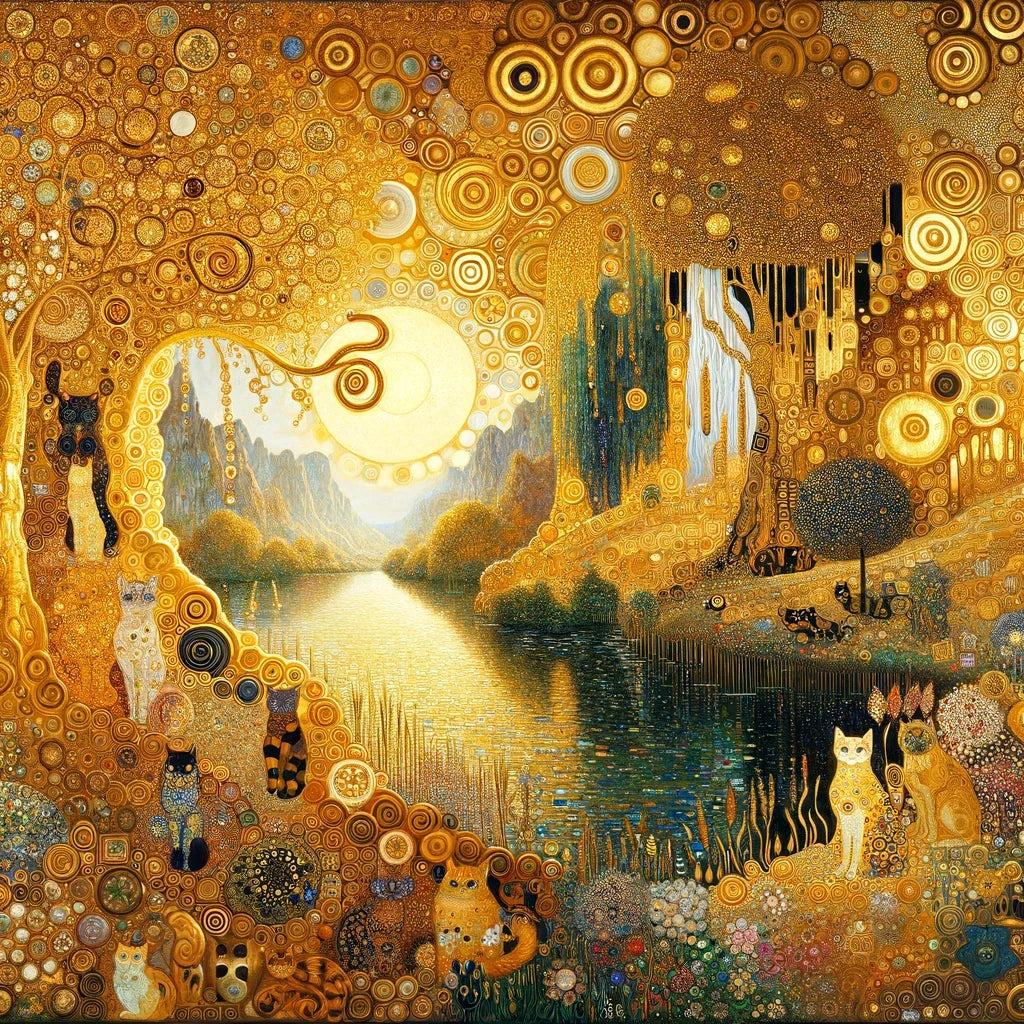 A Cat's Wonderland Canvas