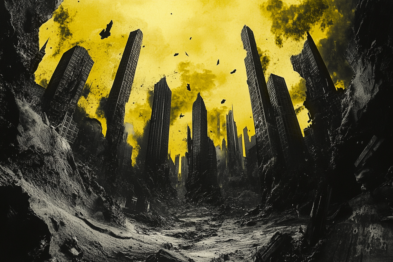 Abandoned City Spirits Canvas